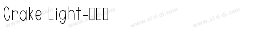 Crake Light字体转换